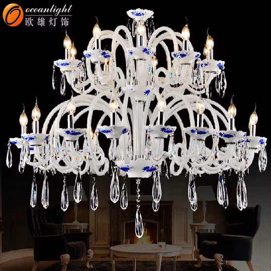 2019 New Design Luxury Crystal Candle Chandelier in Living Room (88012-8)