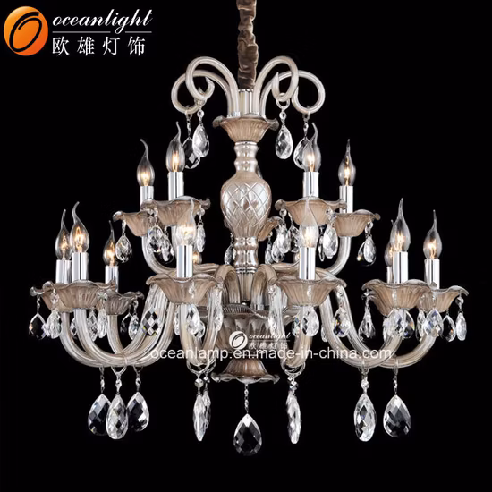 Lampadario a candela di cristallo di lusso di nuovo design 2019 nel soggiorno (88012-8)