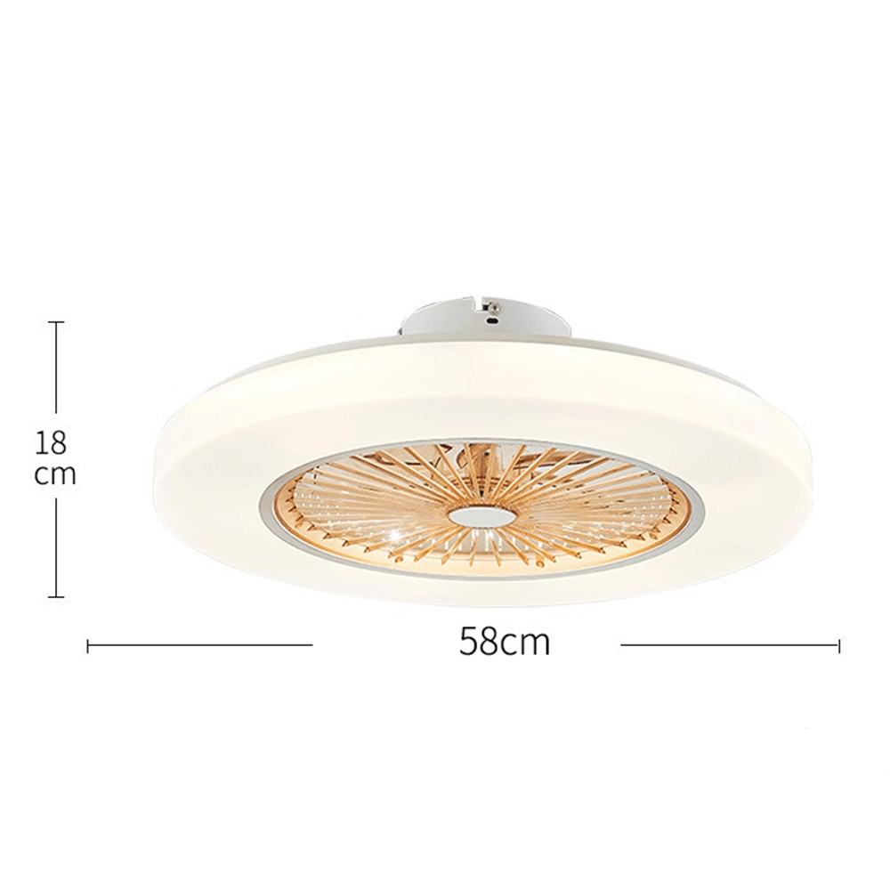 Ceiling Fan with Light Dimming Remote Control Modern Home Decor 58cm Remote Control Ceiling Fan Light (WH-VLL-15)