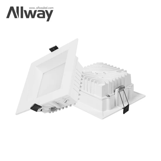 Faretto da incasso Wallwasher commerciale Allway LED da incasso quadrato sottile