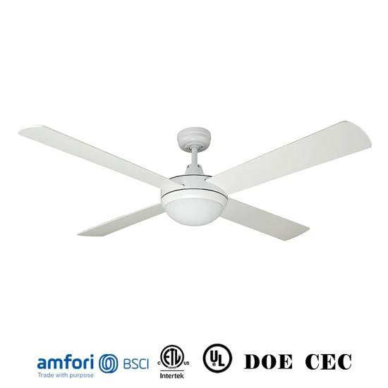 Ventilatori da soffitto LED da 52 pollici promozionali a prezzo all'ingrosso con lampadari di cristallo