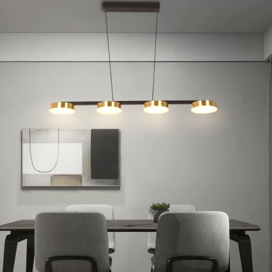 Lampada a sospensione decorativa a sospensione decorativa a soffitto per la casa di lusso semplice e moderna in rame Masivel